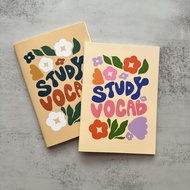 Study Vocab vertical layout vocabulary learning book - English / Korean / Chinese learning book