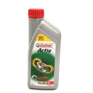 [100% ORIGINAL] CASTROL MOTORCYCLE ENGINE OIL / CASTROL ACTIV 20W40 4T / MINYAK HITAM 20W40
