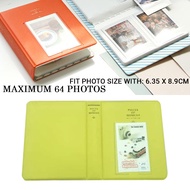 🔥NEW Ready Stock🔥 Mini Photo Album up to 64 Photos Holder Fit Photo Size With 6.35 x 8.9cm LIME GREE