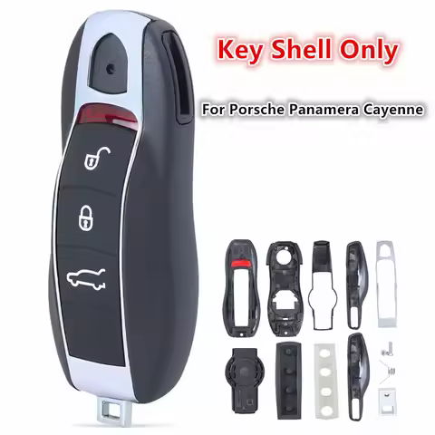 Smart Remote Key Shell Case For Porsche 718 911 Panamera Cayenne 2017 2018 2019 2020 Porsche 3 Butto