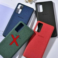 Case Cover Canvas Casing Hybrid Samsung Galaxy S20 S20+ S20plus S20ultra S10 S10+ S10plus Leather Case Original TPU Fabric Material