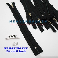 YKK coil zipper 8" inch 20.3 cm black Teeth zipper pants zipper zipper zipper