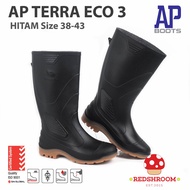 HITAM Ap Boots AP TERRA ECO 3 High Boots BLACK Tough Construction