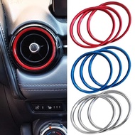 [WHI]Car Air Conditioner AC Vent Outlet Ring Trim For Mazda MX5 for mazda 2 CX-3 CX3