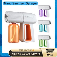 Nano Sanitizer Sprayer Wireless Rechargeable Spray Gun Blue Light Atomizer Handheld Disinfection Fogging Sprayer UV