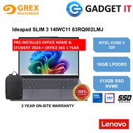 LENOVO IDEAPAD SLIM 3 14IWC11 83RQ002LMJ / 83RQ002MMJ LAPTOP (C5-320,16GB,512GB SSD,14"WUXGA,INTEL G