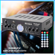 COD Sunbuck Audio Bluetooth Amplifier Booster HiFi 2 Channel 100W AV / ampli power 5000 watt rumahan