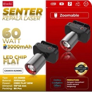 AOKI SENTER KEPALA ZOOM 80 WAT 1300LUMEN 6000MAH