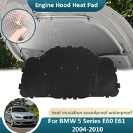 Cod For BMW 5 Series E60 E61 525I 528I 530I 520I 523I 2004~2010 Car Front Engine Hood Sound Mat Insulation Cotton Pad Soundproof