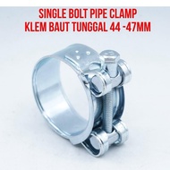 EROM Single Bolt Pipe Clamp 44 - 47 mm Hose 44mm - 47mm Clamp Hose Superior Heavy Duty Single Bolt P