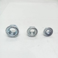 Nuts FLANGE Cap Nut M6 Bolt 10 M8 Bolt 12 M10 Bolt 14 ORIGINAL Steel