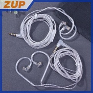 ZUP 3.5MM 2PIN In Ear Wired Earphones KZ Silver Plated KZ Earphones Cables Upgrade Cable With Microp