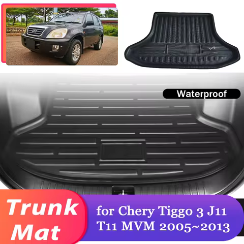 Car Trunk Mat for Chery Tiggo 3 J11 T11 MVM X33 X33S 2005~2013 Luggage Waterproof Cargo Boot Pad Lin