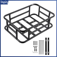 Bicycle Rear Basket Heavy Load Capacity Bike Basket Large Capacity Metal Bike Rear Storage Basket wi