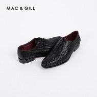 Mac&Gill leather Oxford shoes for men รองเท้าหนังแบบเชือกสีดำ GOODYEAR WELTED