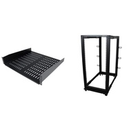 StarTech.com 2U Server Rack Shelf & Open Frame Server Rack