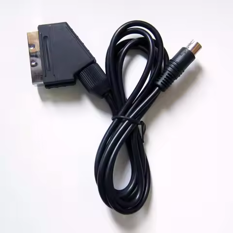 Real RGB Scart Cable TV Lead for Sega Saturn