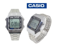 (Casioกันน้ำ) นาฬิกาข้อมือผู้หญิงและผู้ชาย นาฬิกาcasio สีทอง สายเหล็ก นาฬิกาคาสิโอ้ สายเหล็ก กันน้ำ เซ็ทพร้อมกล่อง RC606