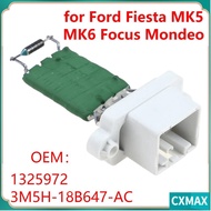 CVMAX AC Heater Blower Resistor, Fan Blower 4 Pins Motor Resistor Regulator, Durable Metal 1325972 3M5H18B647AC Replacement Resistor for Ford Fiesta/Focus/Mondeo/Galaxy/Kuga