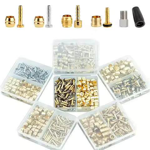 10/50pcs Bike Hydraulic Disc Oil Brake Olive Head Oil Needle Sleeve Hose Connector Blot BH90 BH59 Ma