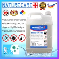 NATURE CARE Disinfectant Liquid 5L 99.9% Benzalkonium Chloride Concentration For Machine Spray Gun P