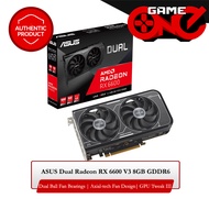 ASUS Dual Radeon RX 6600 V3 8GB GDDR6 Graphics Card