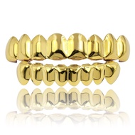 HIPHOP Hip-Hop Golden Braces Top Teeth 8 Lower Teeth 8 Teeth Braces Glossy Braces 11.18