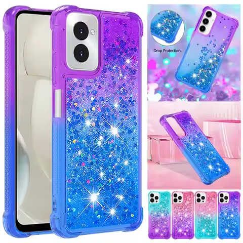 Fashion Gradient Color Flow Sand Case For Motorola Moto G Power2024 MOTO G Play Stylus 2024 2023 202