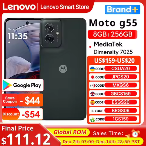 Motorola MOTO G55 Smartphone Global ROM Original 6.5-inch 256GB 120Hz Display MediaTek Dimensity 702