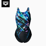 Arena ชุดว่ายน้ำผู้หญิงแบบชิ้นเดียวแห้งเร็วชุดกีฬาว่ายน้ำมืออาชีพกีฬาลดลงสายแรงต้านสำหรับออกกำลังกาย