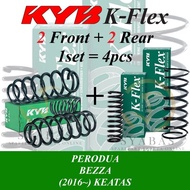 KYB COIL SPRING FOR  PERODUA BEZZA 2016 FRONT  REAR  SET COIL SPRING STANDARD KYB K-FLEX 2 OR 4 PCS
