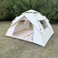 ⛺️ 3-4 Person Instant Pop-Up Tent 6-Layer Silver Coating 99% UV Protection Waterproof Mosquito-Proof
