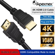 1.5M HDMI-compatible To HDMI-compatible Cable Gold Plated 1.4 4K 1080P 3D Cable for HDTV Tablet TV M