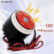 DC 12V Mini Alarm Siren Audio Alarm Anti-theft Buzzer High-decibel Security Piezo Buzzer Alarm Horn