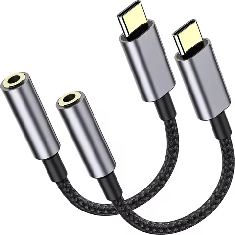 USB C to 3.5mm Audio Aux Jack Cable Type C to 3.5mm Aux Headphone Stereo Cord USB C to Aux Audio Don