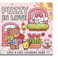 1 Book "FUZZY IN LOVE" Adult & Teen Coloring Book, Adorable Hygge Style Design To Relax, Relieve Str