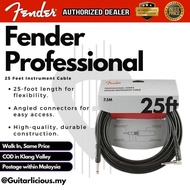 Fender Professional Series Instrument Cable, 1ft, Black
