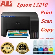 Epson Printer L3210 Black (Color Print, Copy, Scan)