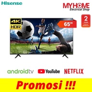 HISENSE 65A6500G 65" 4K HDR ANDROID UHD TV (COURIER SERVICE)