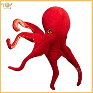 deveodo Lifelike Octopus Plush Giant Red Octopus Plush Toy Realistic Stuffed Animal for Deep Sea Lov