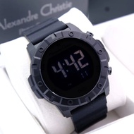 Alexandre christie AC 9373 jam tangan pria rubber digital original garansi resmi