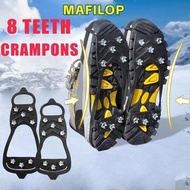 MAFILOP 1 Pair Ice Gripper Spike, Spike Universal Shoes Crampons,  5/8 Teeth Anti-Slip Spike Grips C