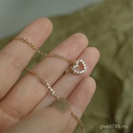 Plating Full Pendant Feel Heart Pendant Silver s925 High-End New Style Love Light Pure Shape Niche G
