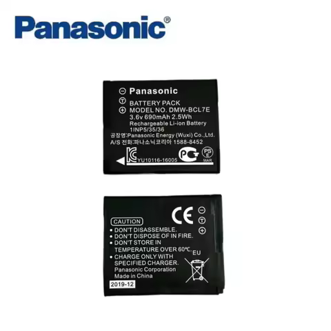 DMW-BCL7E BCL7 Original Battery 690mAh For Panasonic Lumix DMC-F5 DMC-FH10DMC-FS50 DMC-SZ3 DMC-SZ9