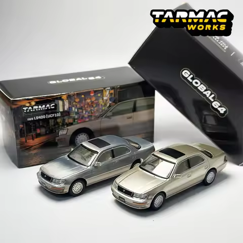 Tarmac Works 1:64 TW LS400 Champagne Beige Metallic alloy car model Chase