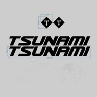 Stiker Sticker Sepeda Fixie Tsunami Plus 2 Logo