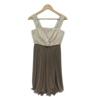 Aimer Dress Sleeveless ivory Knee-length Brown Lace Women Direct from Japan Secondhand