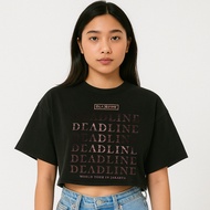 Blackpink deadline tour crop top oversize t-shirt