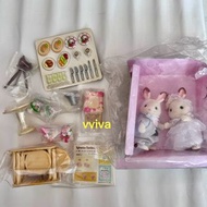 絕版 森林家族 結婚公仔 婚禮 Sylvanian families wedding party