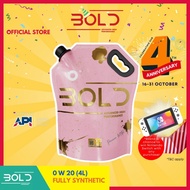 Bold 0w20 4L  3L Fully Synthetic SP Engine Oil Car Lubricant 0w-20 Minyak Hitam Enjin Kereta Honda Perodua Bezza Axia